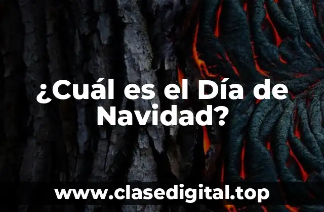 ¿Cuál es el Día de Navidad?