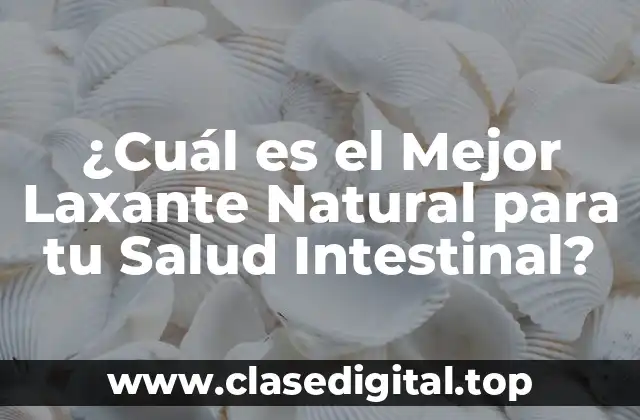 ¿Cuál es el Mejor Laxante Natural para tu Salud Intestinal?