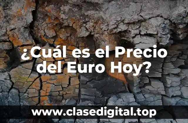¿Cuál es el Precio del Euro Hoy?
