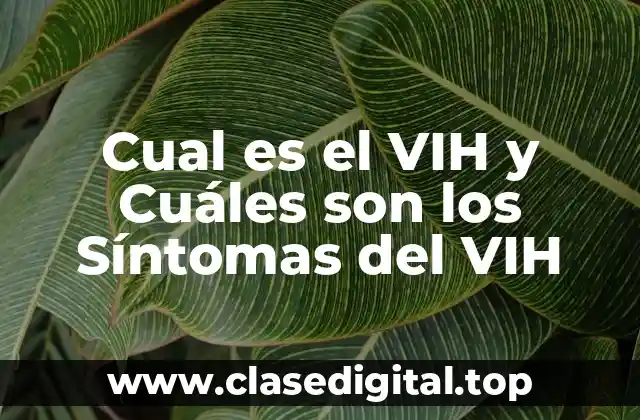 Cual es el VIH y Cuáles son los Síntomas del VIH
