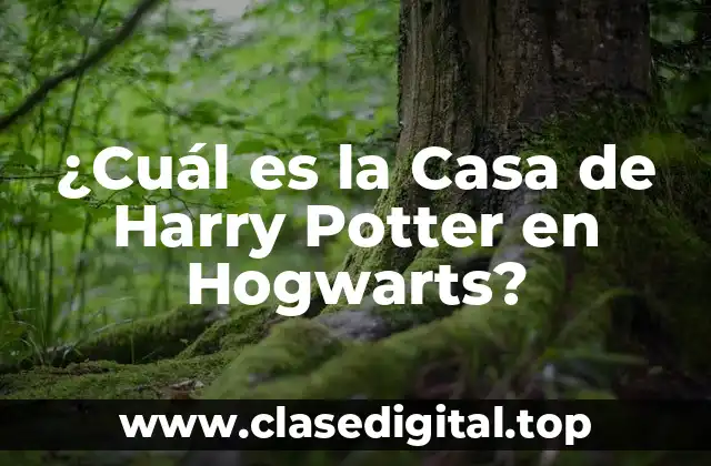 ¿Cuál es la Casa de Harry Potter en Hogwarts?
