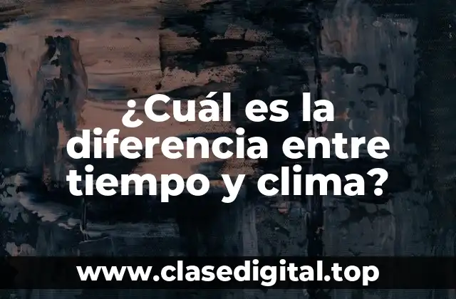 Definición de tiempo