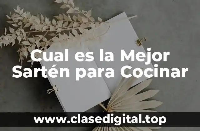Cual es la Mejor Sartén para Cocinar