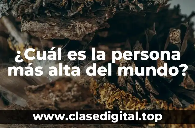 ¿Cuál es la persona más alta del mundo?