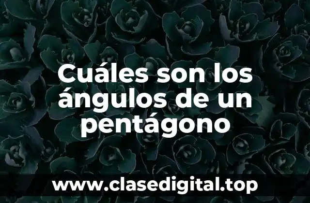 Cuáles son los ángulos de un pentágono