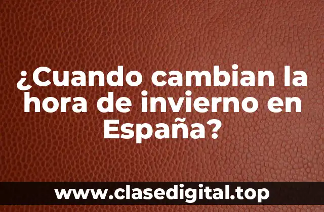 La historia de la hora de invierno en España