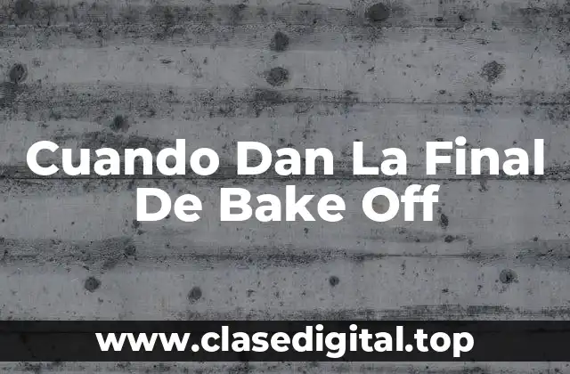 ¿Qué Es El Gran Premio de Pastelería?