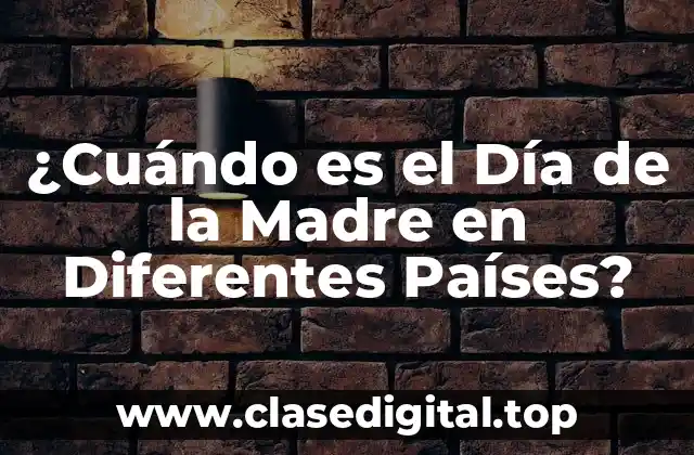 Orígenes del Día de la Madre