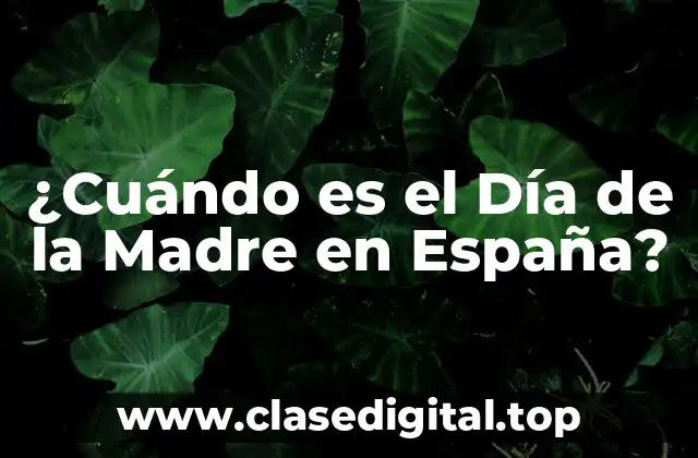 Orígenes del Día de la Madre en España