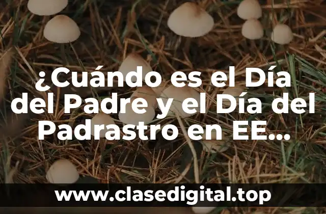 ¿Cuándo es el Día del Padre y el Día del Padrastro en EE. UU.?