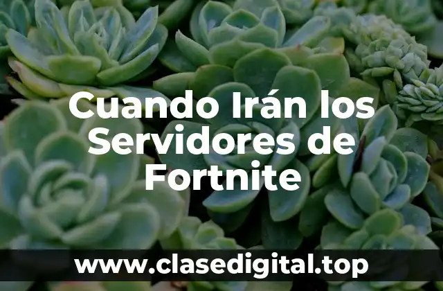 Cuando Irán los Servidores de Fortnite