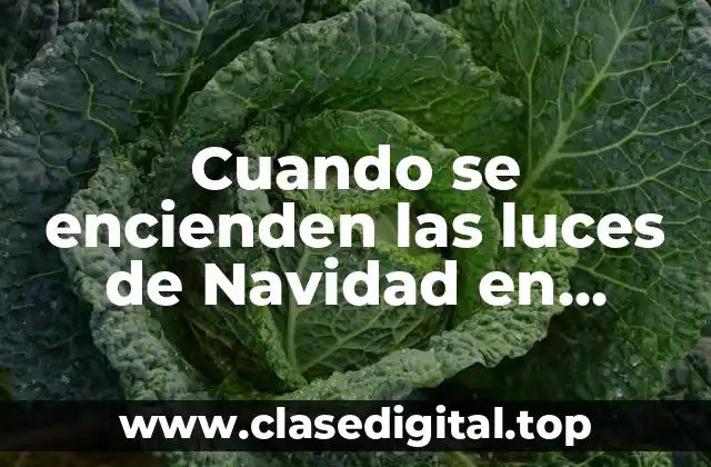 Cuando se encienden las luces de Navidad en Barcelona