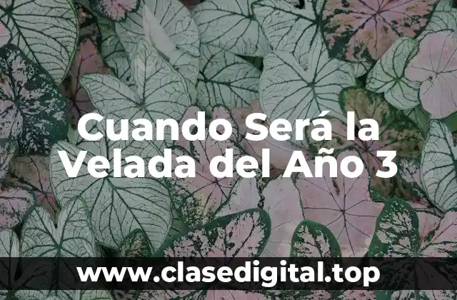 Cuando Será la Velada del Año 3