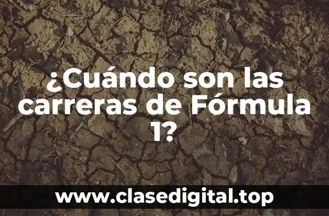 Historia de la Fórmula 1 - De los inicios hasta la actualidad