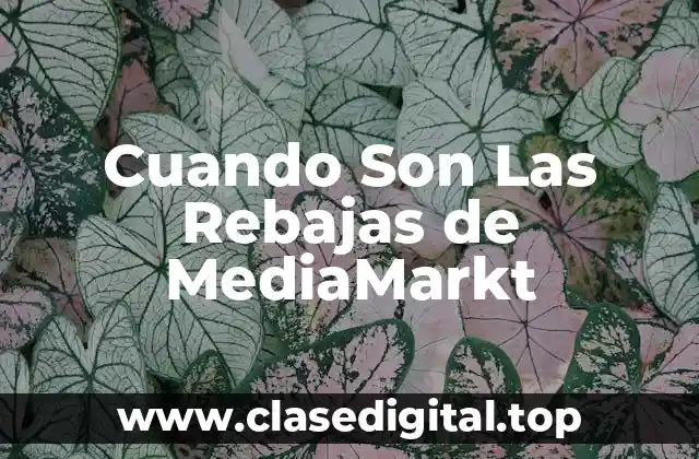 Cuando Son Las Rebajas de MediaMarkt