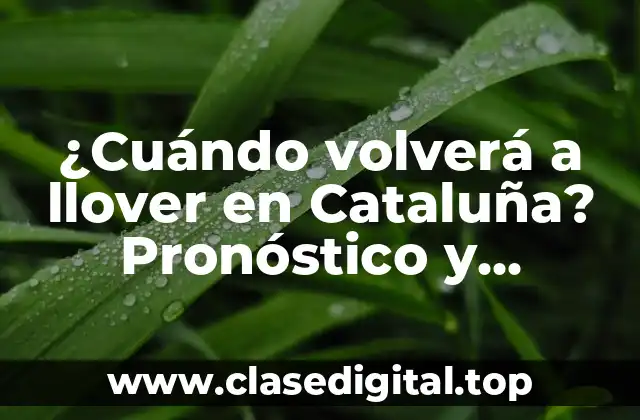 Causas de la sequía en Cataluña