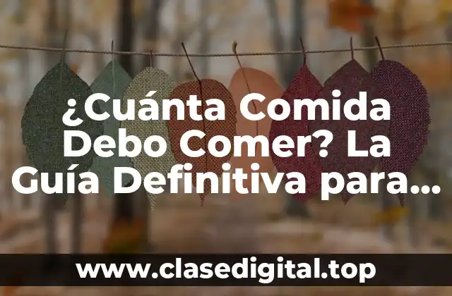 ¿Cuál es mi Meta de Ingesta de Calorías?