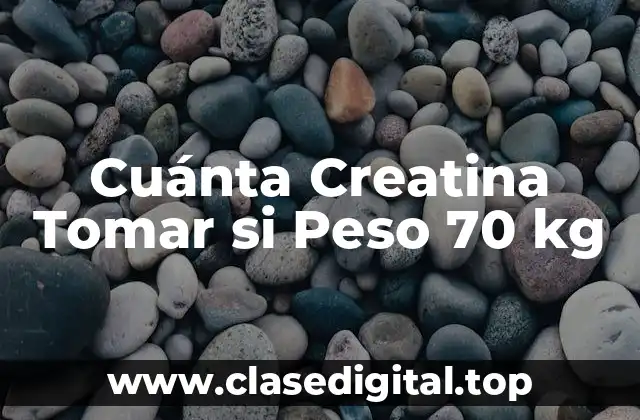 ¿Qué es la Creatina y Cómo Funciona?