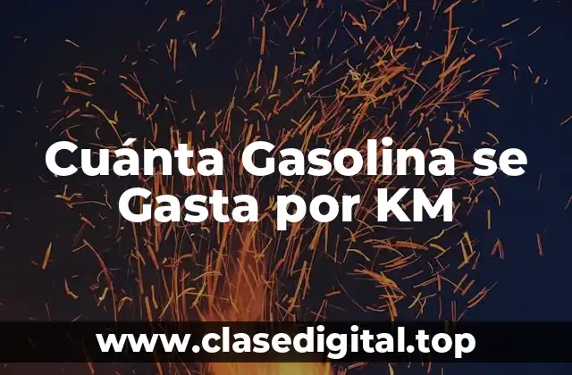 Cuánta Gasolina se Gasta por KM
