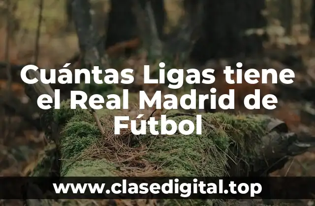 Cuántas Ligas tiene el Real Madrid de Fútbol