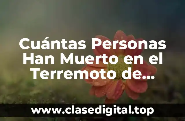 Cuántas Personas Han Muerto en el Terremoto de Marruecos