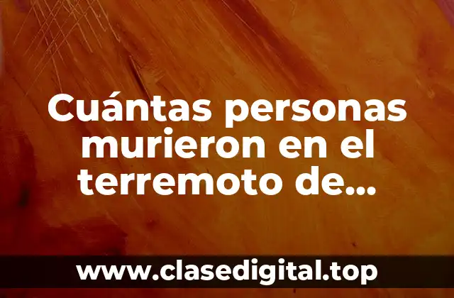 Cuántas personas murieron en el terremoto de Marruecos