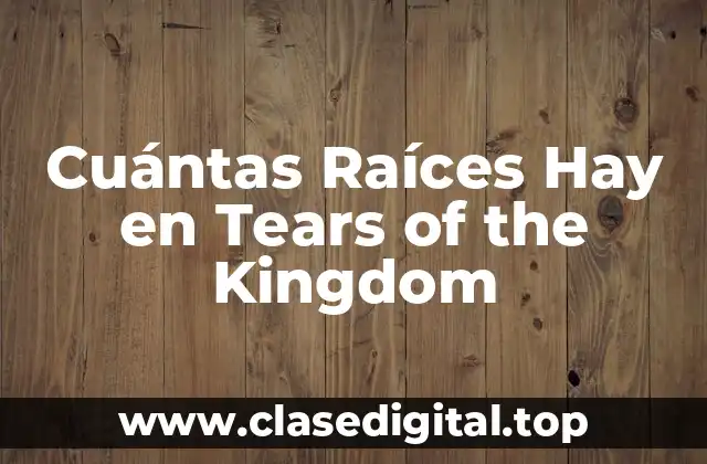 ¿Qué son las Raíces en Tears of the Kingdom?