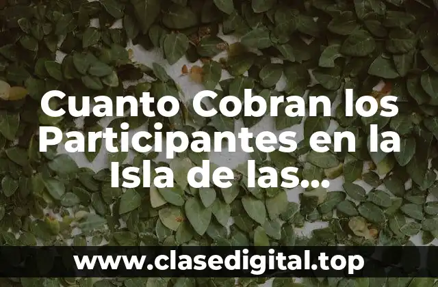 Cuanto Cobran los Participantes en la Isla de las Tentaciones
