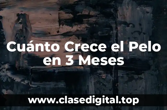 El Ritmo de Crecimiento del Cabello: Un Resumen