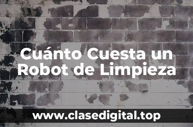 Cuánto Cuesta un Robot de Limpieza