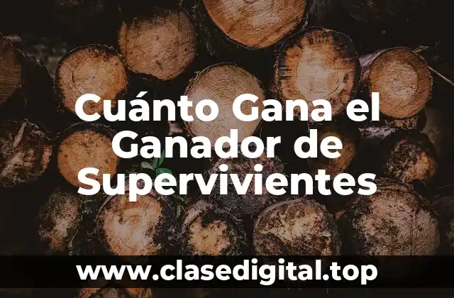 Cuánto Gana el Ganador de Supervivientes