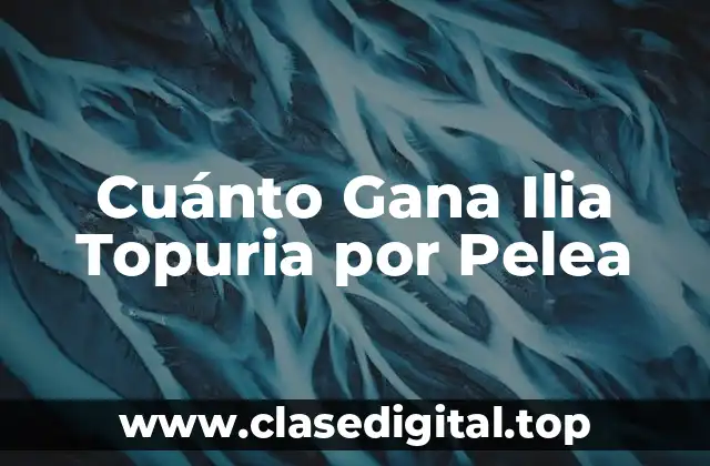 Cuánto Gana Ilia Topuria por Pelea