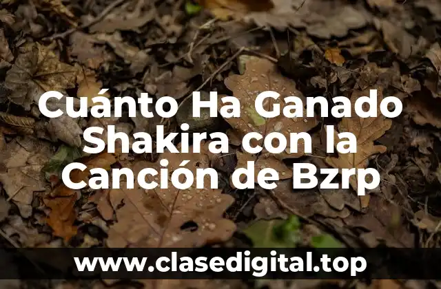 Cuánto Ha Ganado Shakira con la Canción de Bzrp