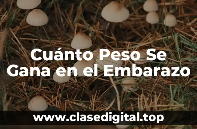 Cuánto Peso Se Gana en el Embarazo