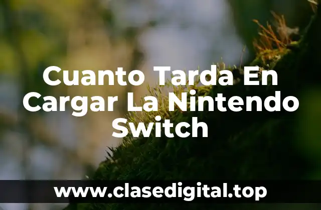 Cuanto Tarda En Cargar La Nintendo Switch