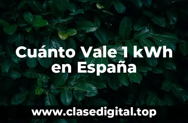 ¿Qué es un kWh y cómo se mide?