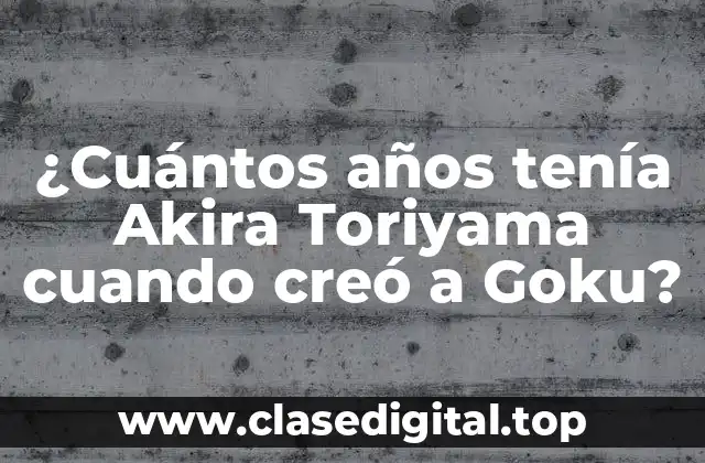 La infancia y la formación de Akira Toriyama