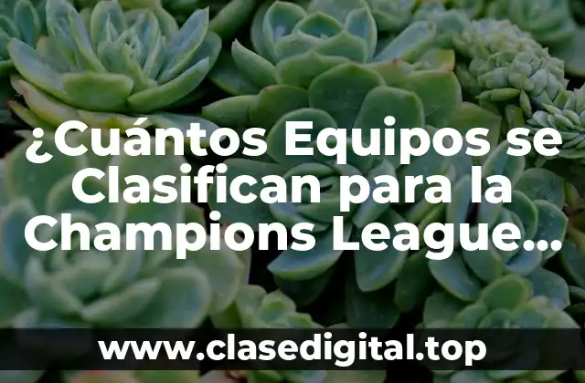 Criterios de Clasificación para la Champions League