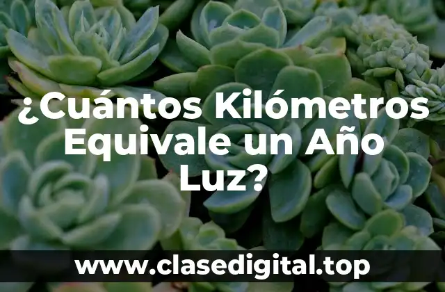 Definición de un Año Luz