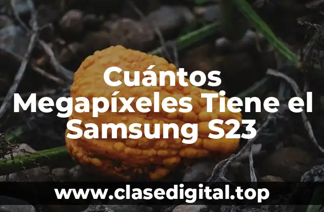 Cuántos Megapíxeles Tiene el Samsung S23