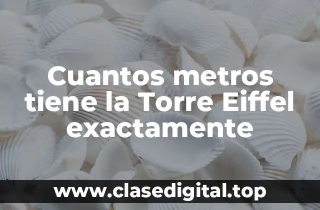 Cuantos metros tiene la Torre Eiffel exactamente