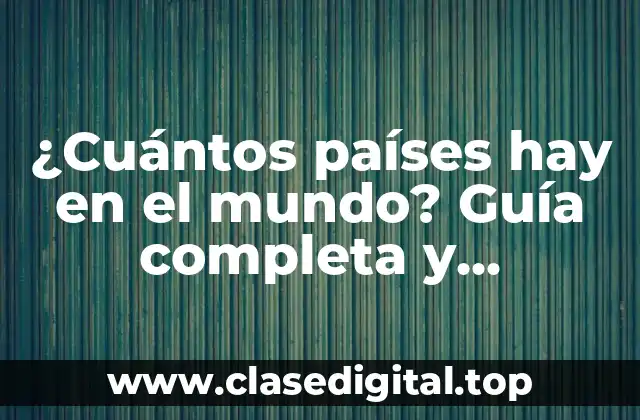 Definición de país