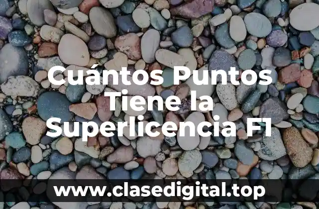 ¿Qué es la Superlicencia F1?