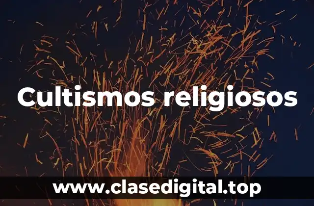 Cultismos religiosos