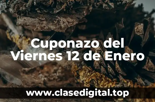 Cuponazo del Viernes 12 de Enero