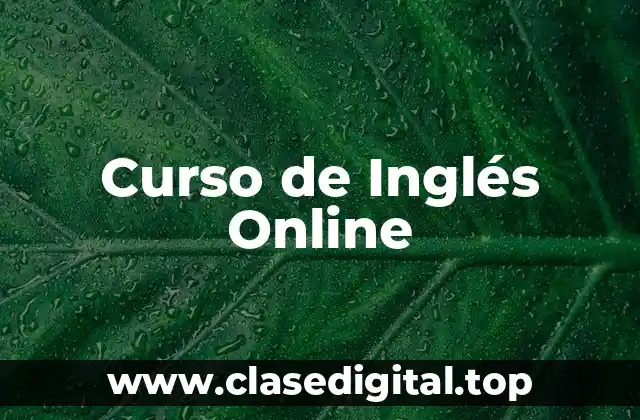 Curso de Inglés Online
