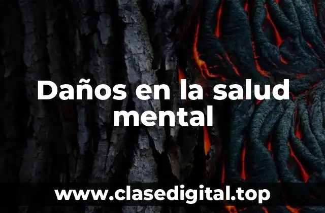 Daños en la salud mental