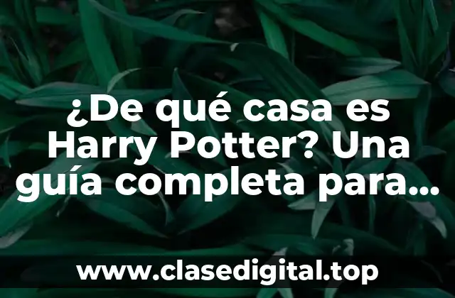 Las cuatro casas de Hogwarts: una visión general