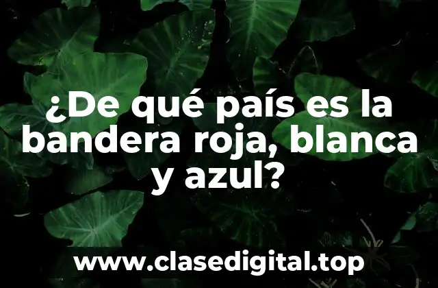 La historia detrás de la bandera roja, blanca y azul