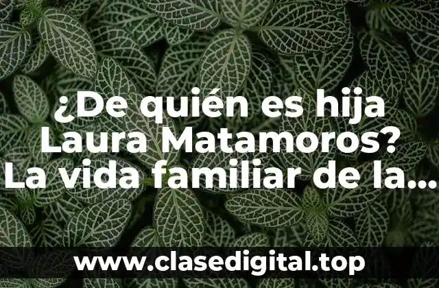 ¿De quién es hija Laura Matamoros? La vida familiar de la periodista mexicana